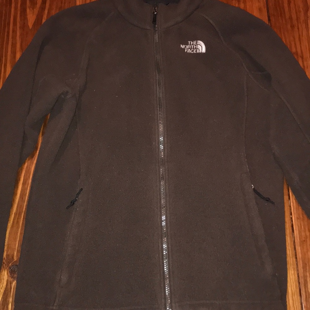 Brown Fleece North Face Jacket